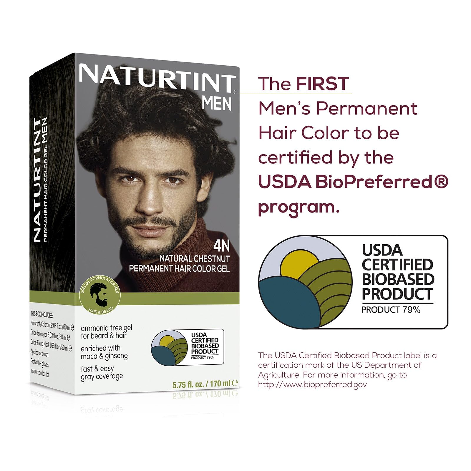 Naturtint ammonia-free and paraben-free formula certification icons