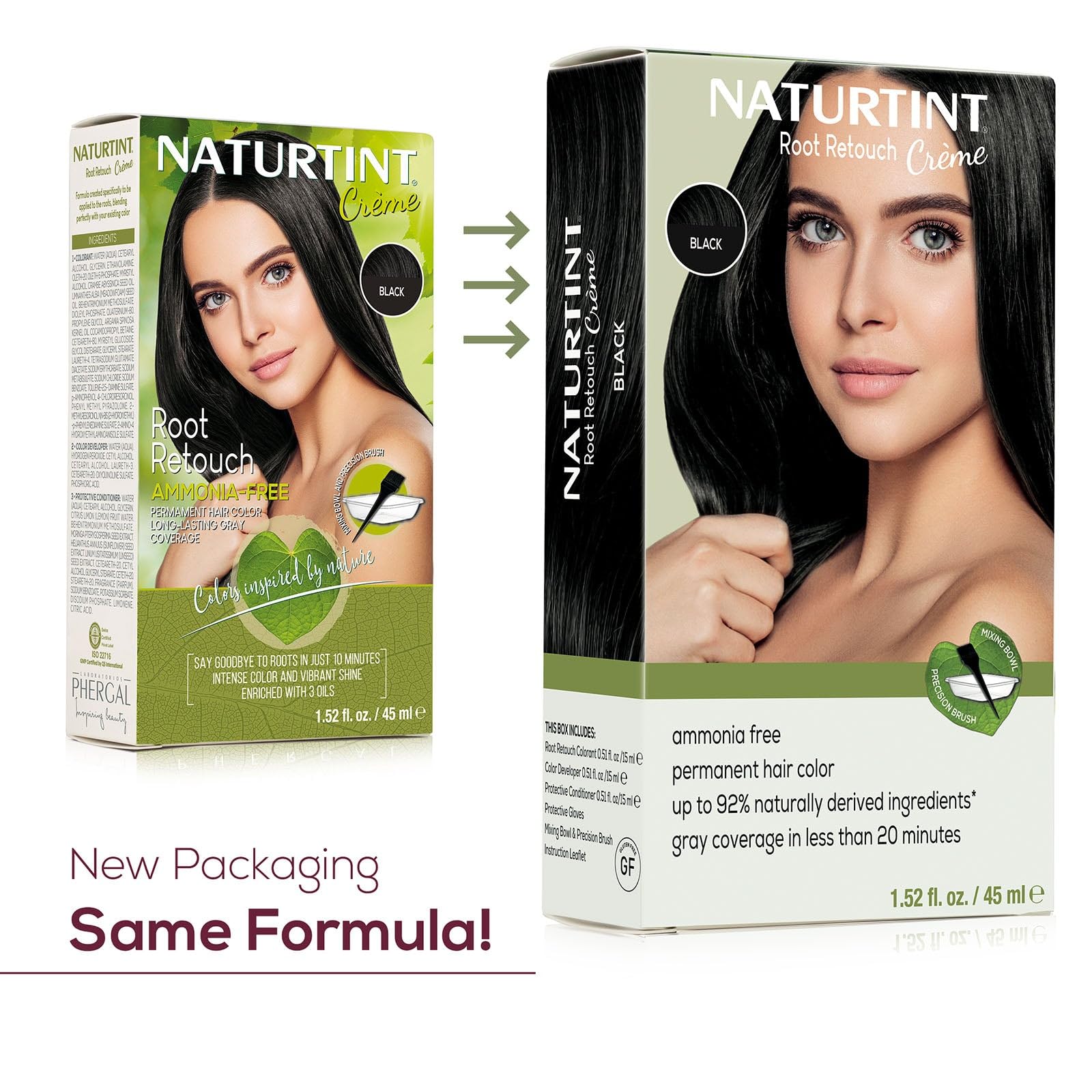 Naturtint Black Root Retouch application brush for precise root blending