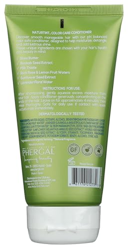 Naturtint Color Care Conditioner ingredients close-up highlight plant-based nourishment.