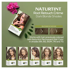 Naturtint Dark Blonde Root Retouch Creme precision brush for precise root application
