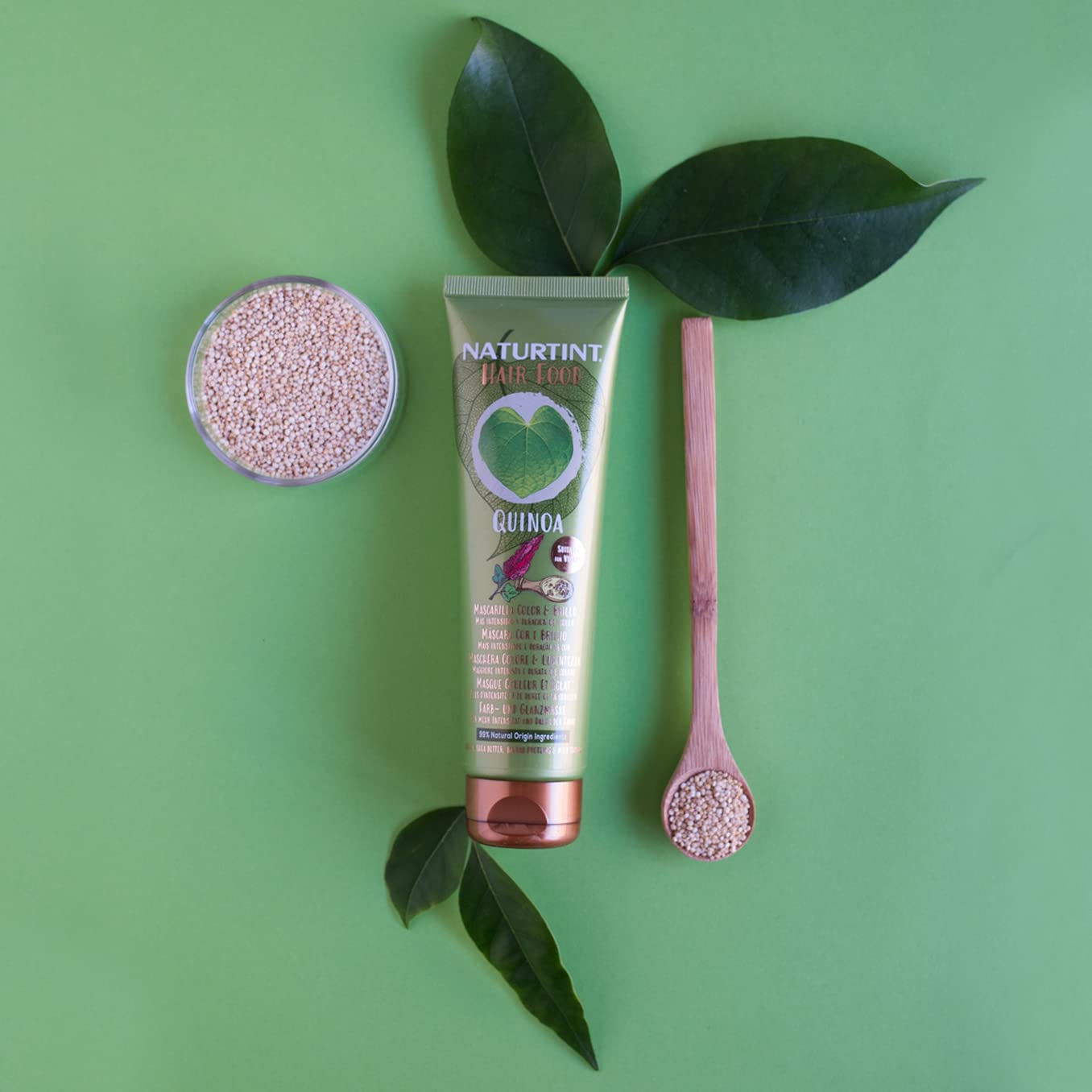 Naturtint hair food deep-conditioning mask after-use reveal of silky finish.