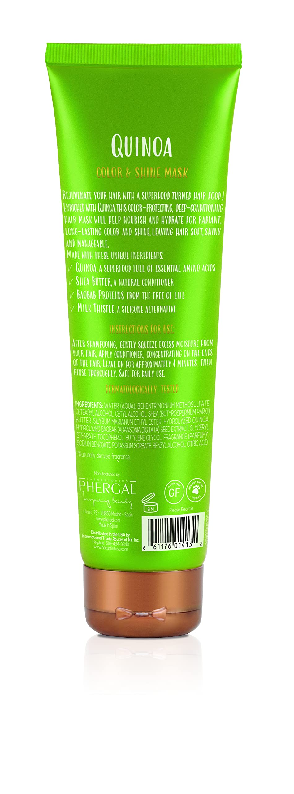 Naturtint hair food deep-conditioning mask application shows even coating for smooth manageability.