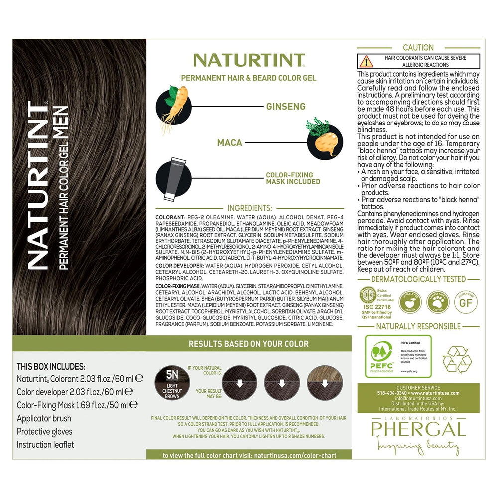 Naturtint before and after shows noticeable gray coverage transformation