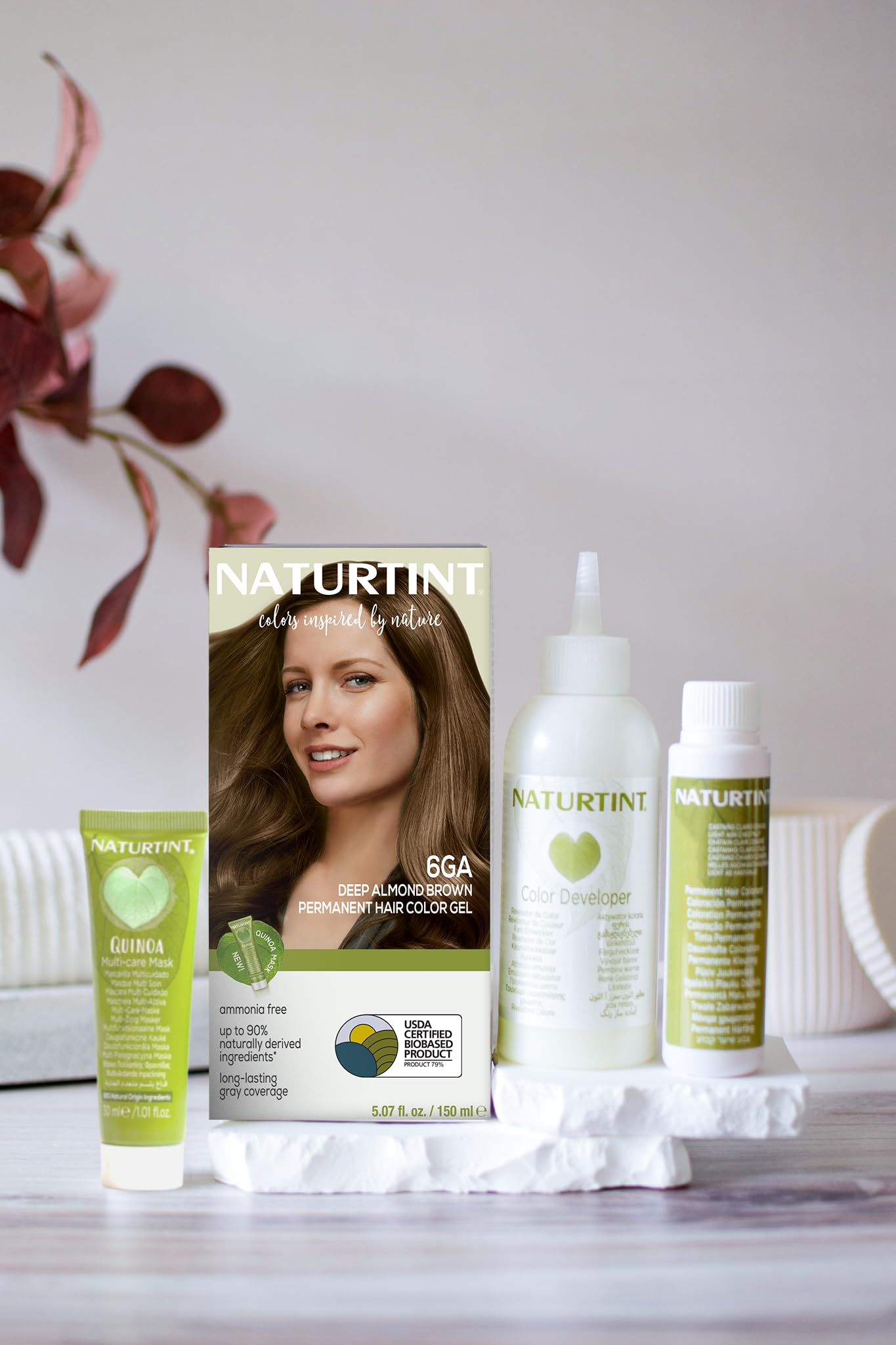 Naturtint brand logo with cruelty-free vegan badge for ethical beauty