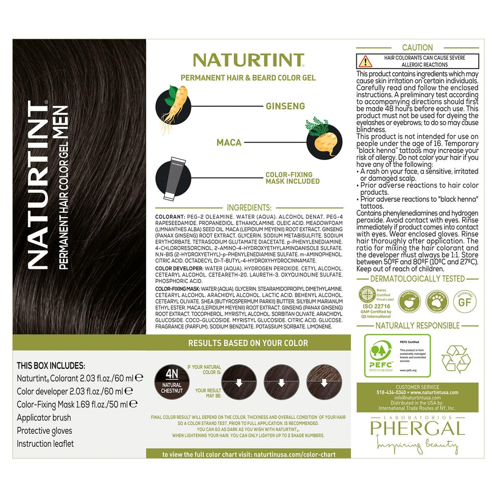 Naturtint 10-minute gray coverage result preview for gray hair