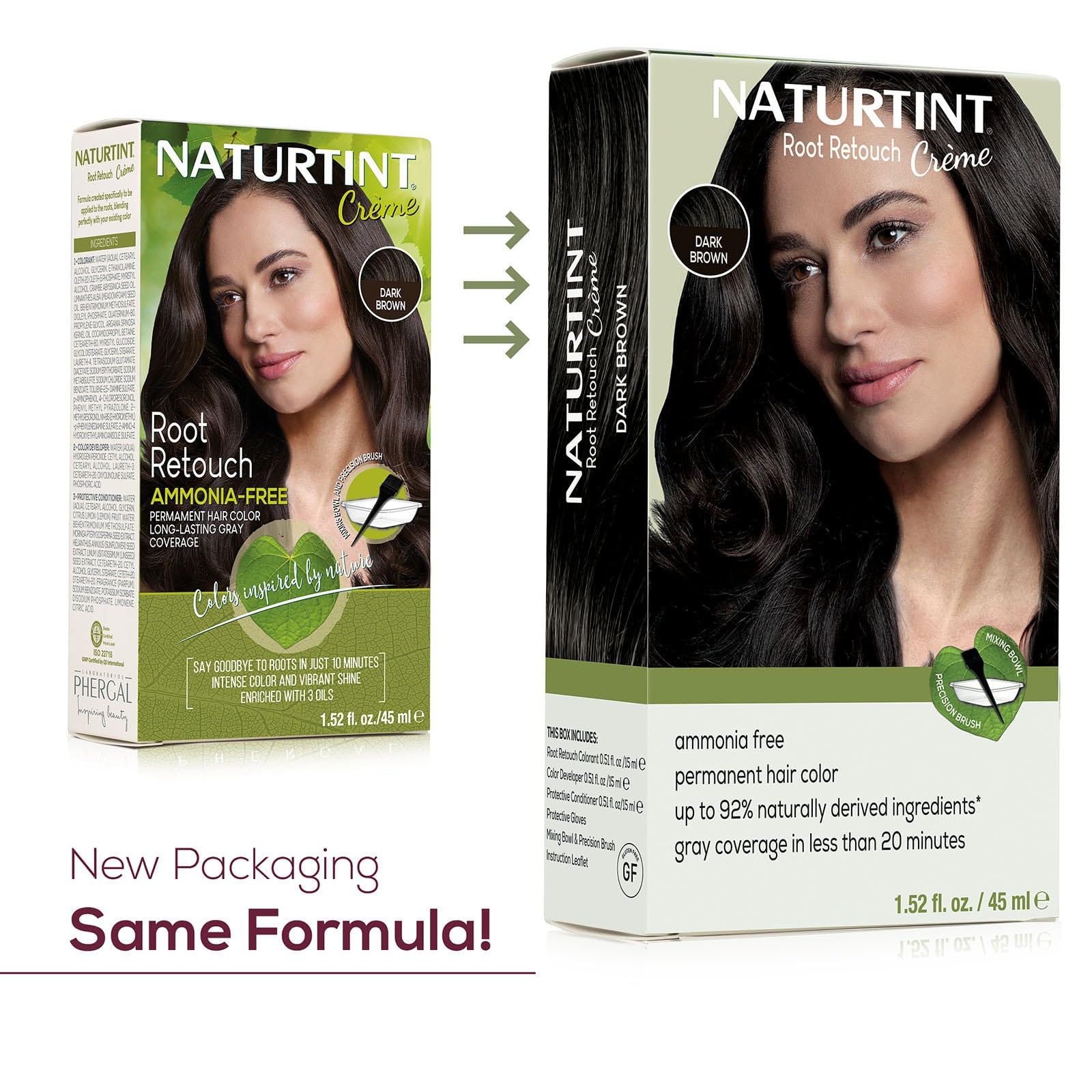 Naturtint root retouch cream application brush for precise, mess-free blending.