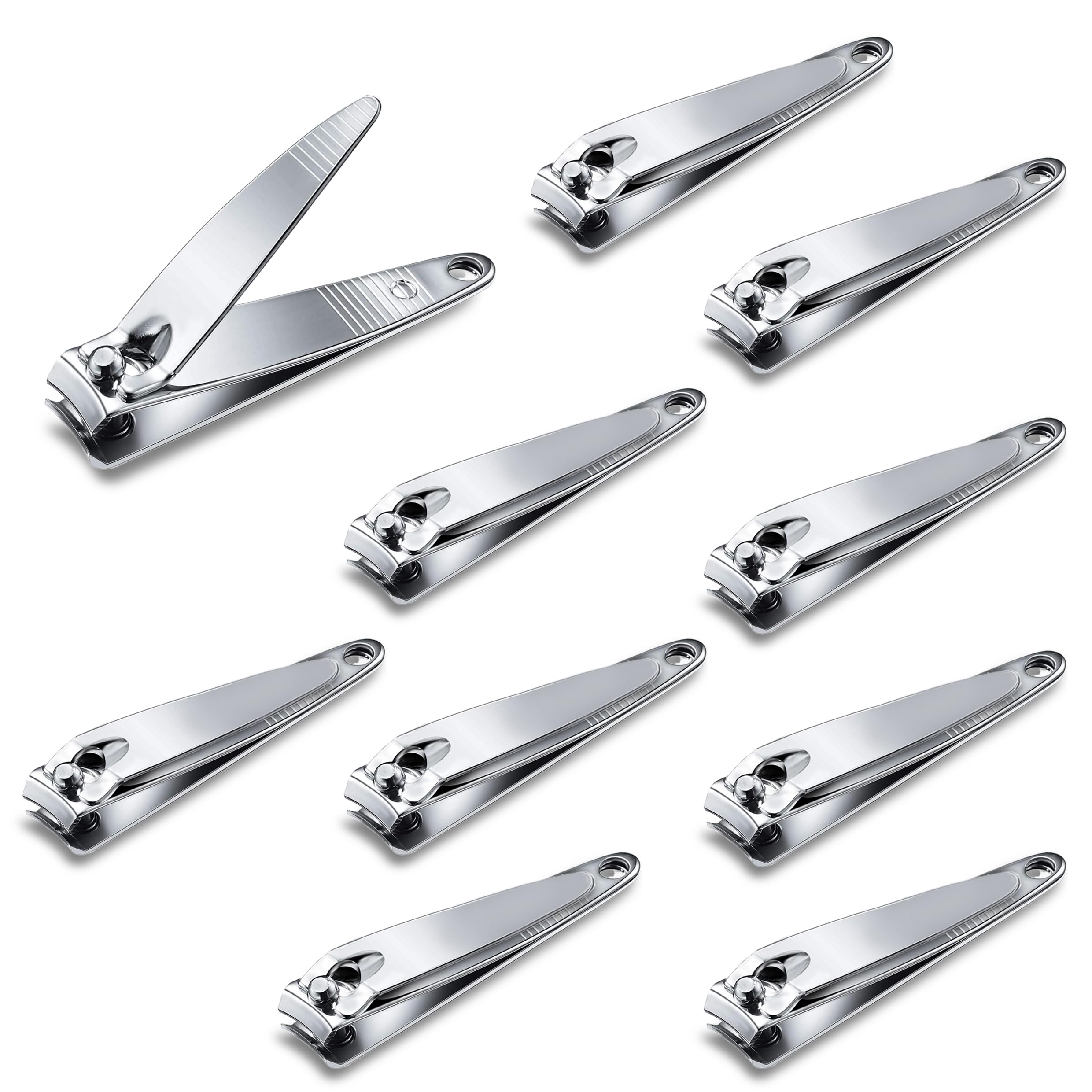 Natzerat nail clippers pack-front view shows bulk stainless steel durability for everyday grooming.