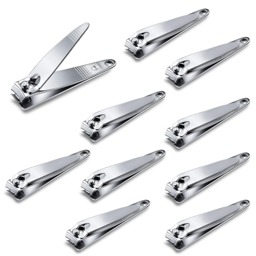 Natzerat nail clippers pack-front view shows bulk stainless steel durability for everyday grooming.
