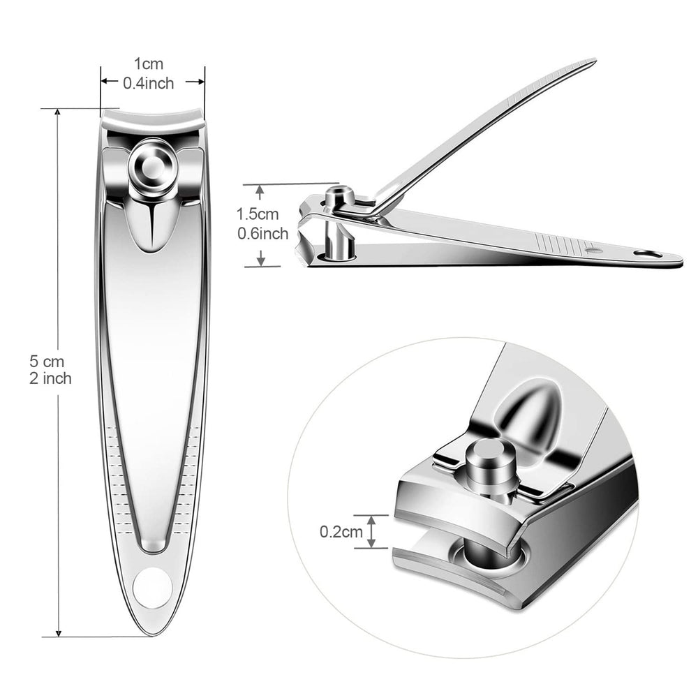 Natzerat nail clippers pack-side demonstrates ergonomic lever for comfortable grip during nail shaping.