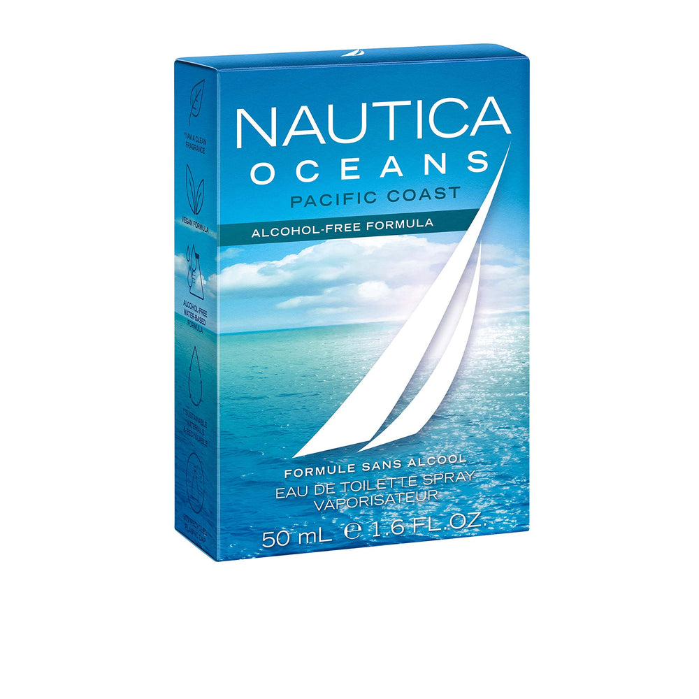 Nautica Oceans Pacific Coast heart notes Cyclamen and Sea Salt create a fresh lift.