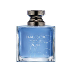 Nautica Voyage N83 bottle front showcases an aquatic scent with oceanic freshness for everyday wear.