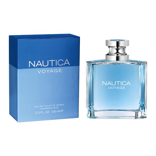 Nautica Voyage packaging front highlights versatile daily fragrance option