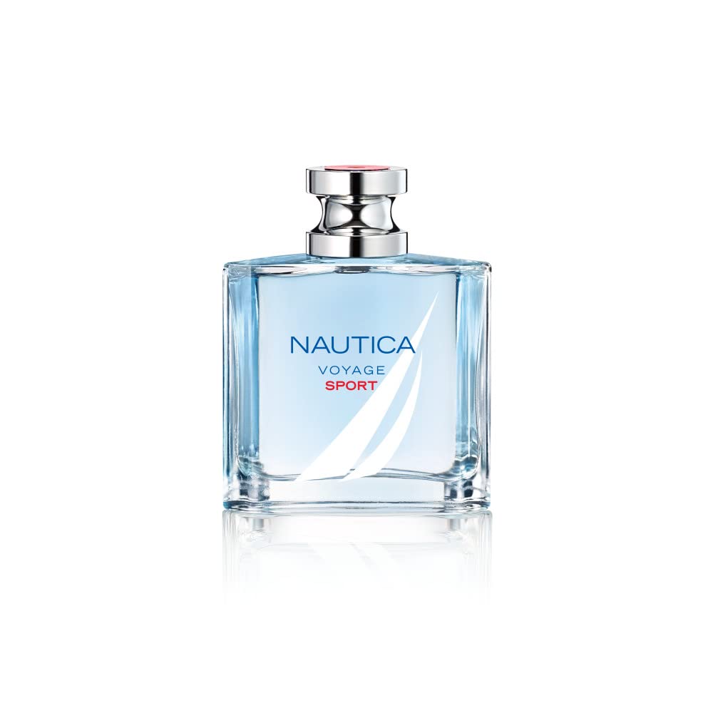 Nautica Voyage Sport packaging variation demonstrates gifting-ready presentation.