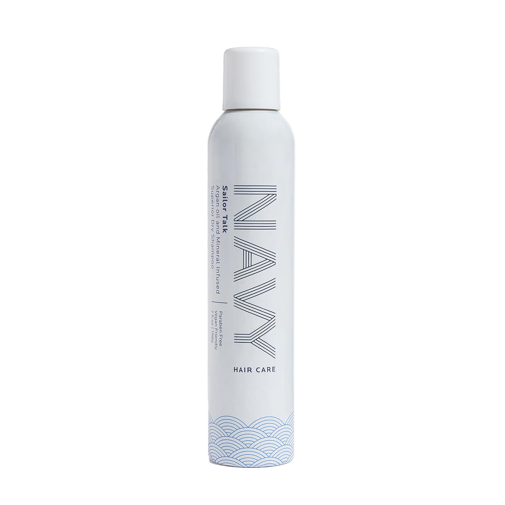 NAVY HAIR CARE Sailor Talk Dry Shampoo bottle absorbing oil for refreshed roots