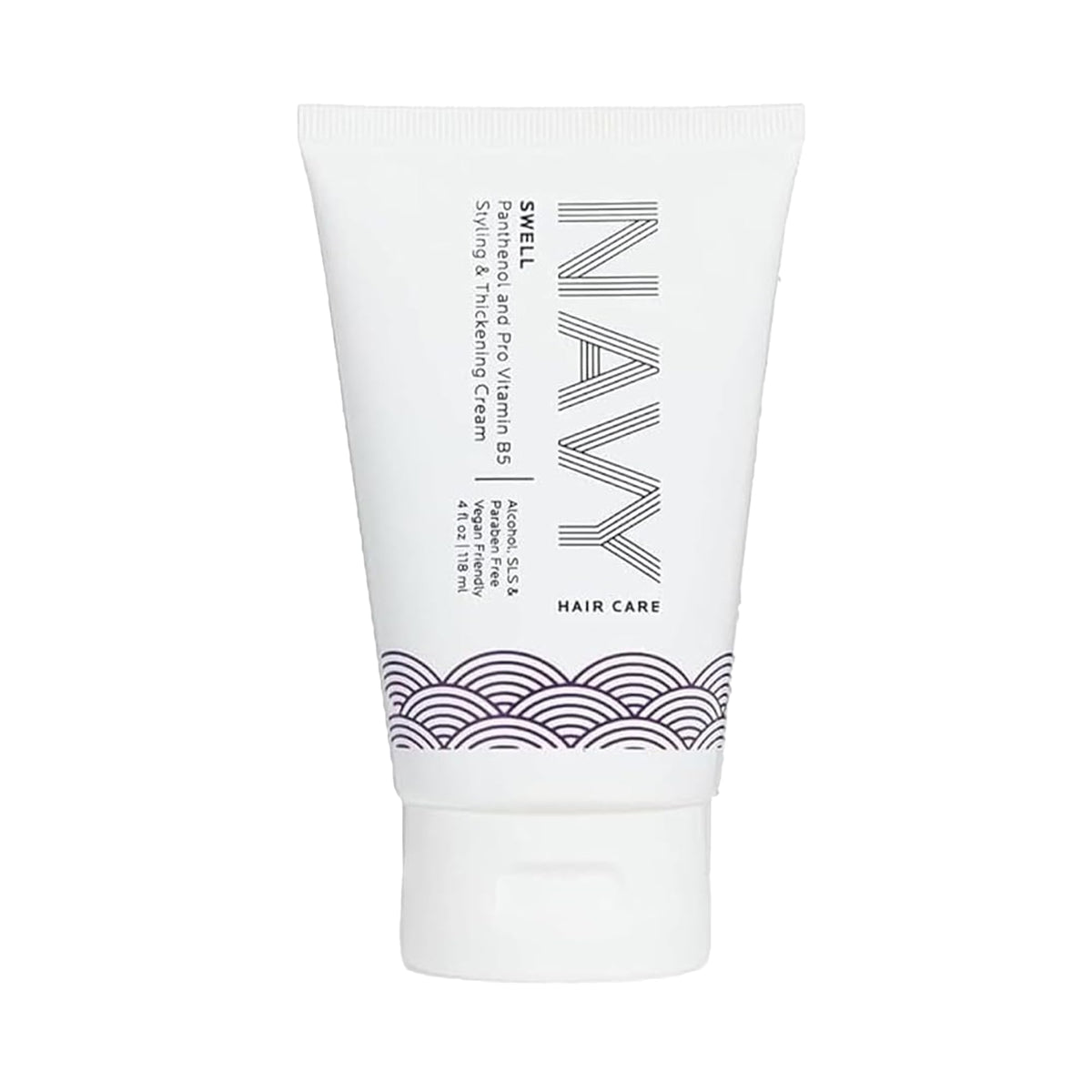 NAVY HAIR CARE Swell Thickening Cream packaging shown for easy, lightweight styling and fullness.