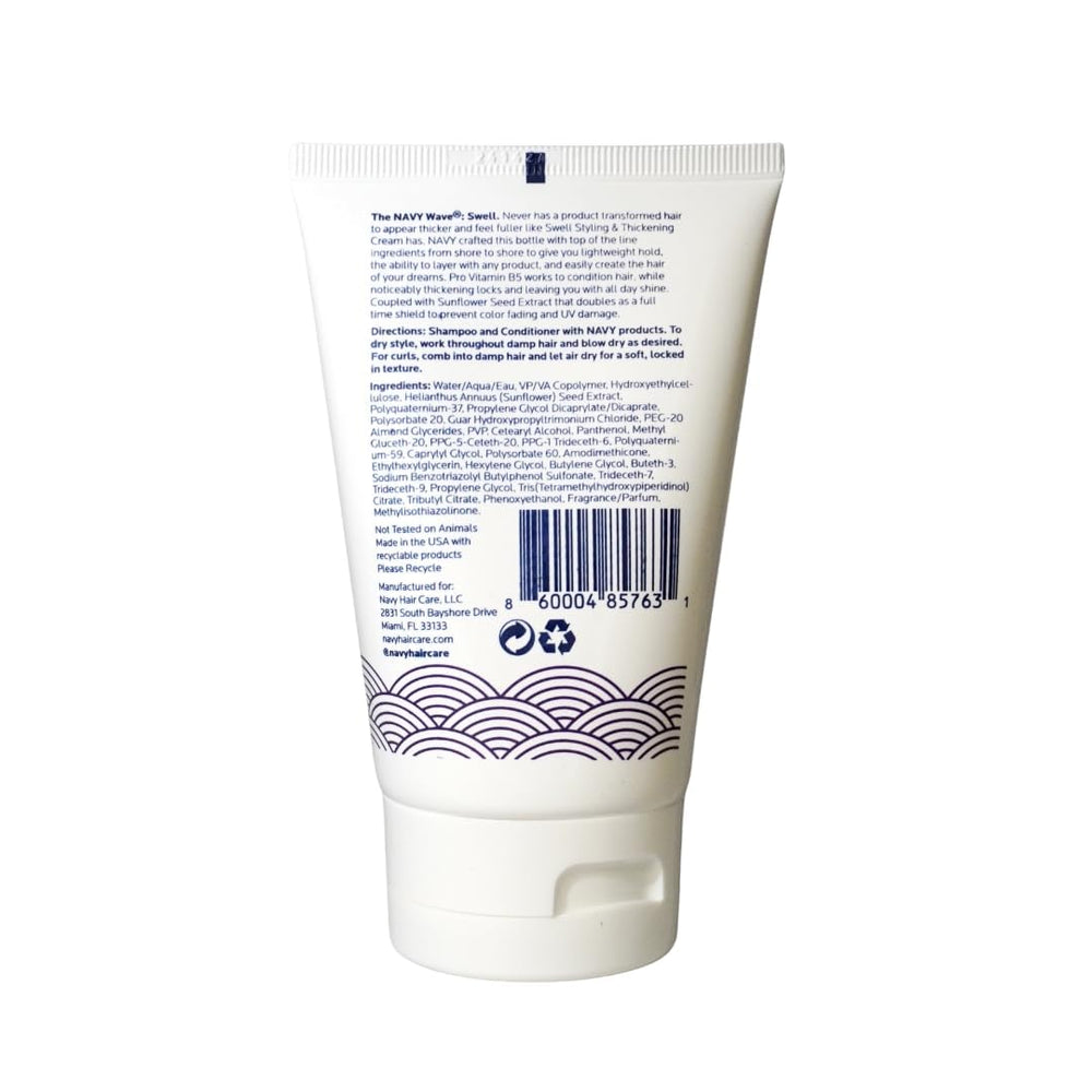 Sunflower seed extract in NAVY Swell Thickening Cream nourishes strands and protects.