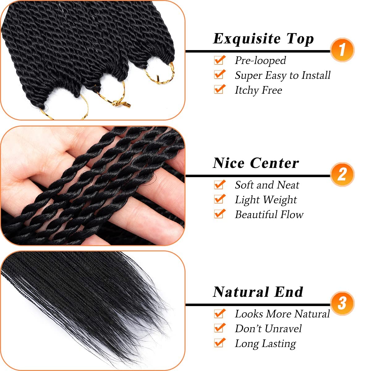 NAYOO seven sizes eighteen colors display for diverse styling options.