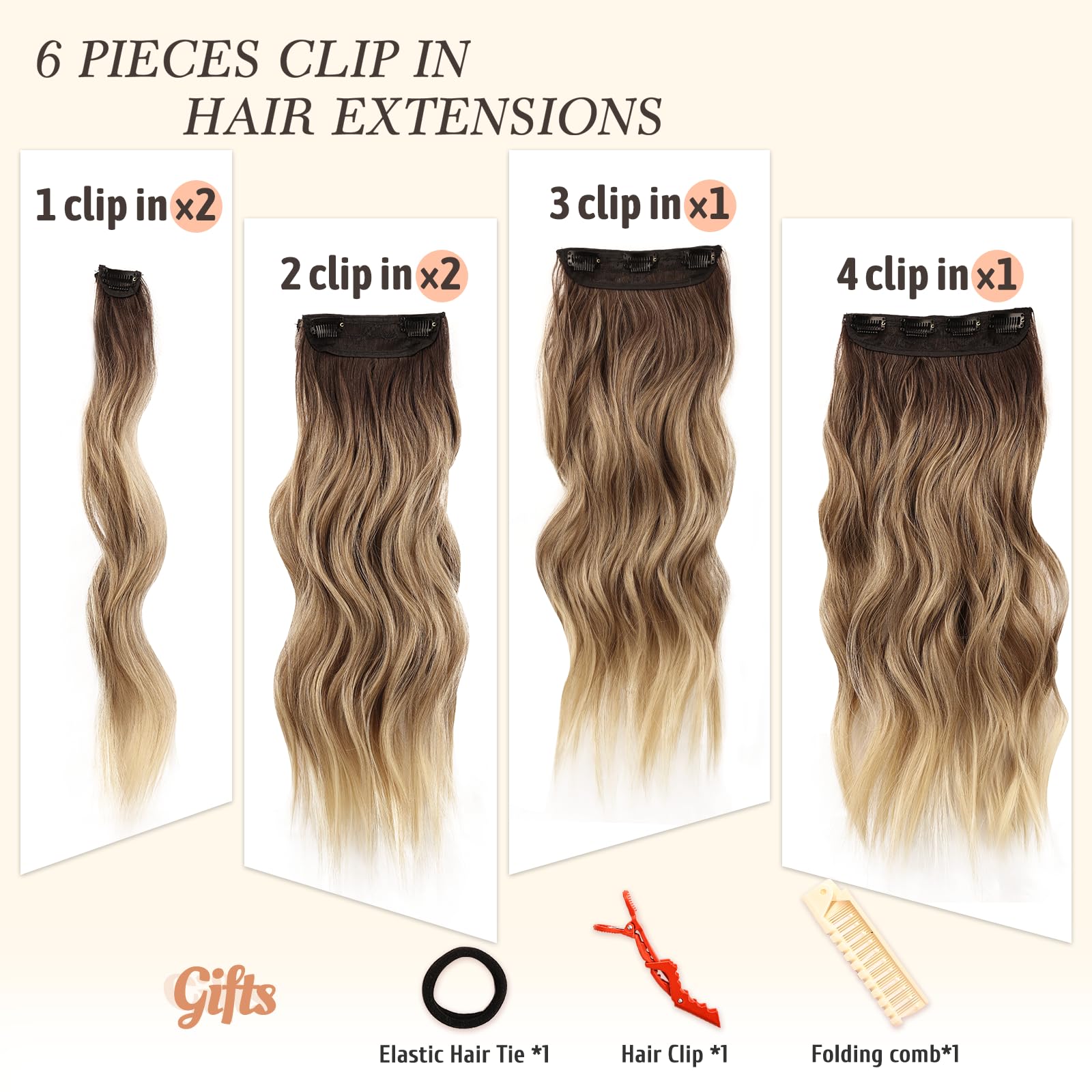NAYOO heat-resistant fiber feels like real hair for a soft, smooth look.