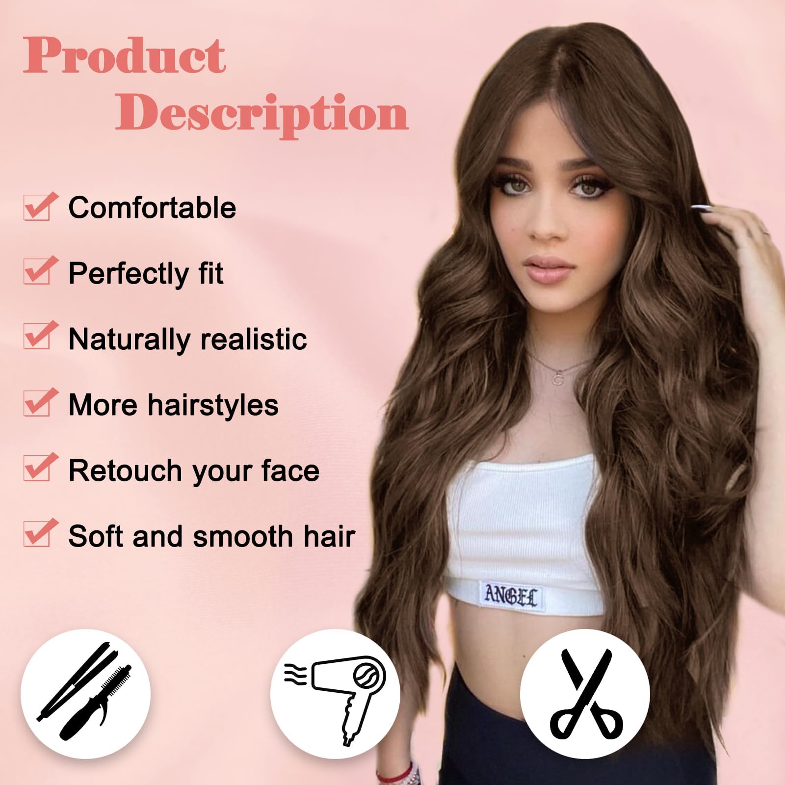 NAYOO lace-hairline-wig-natural-look creates a realistic hairline and part.