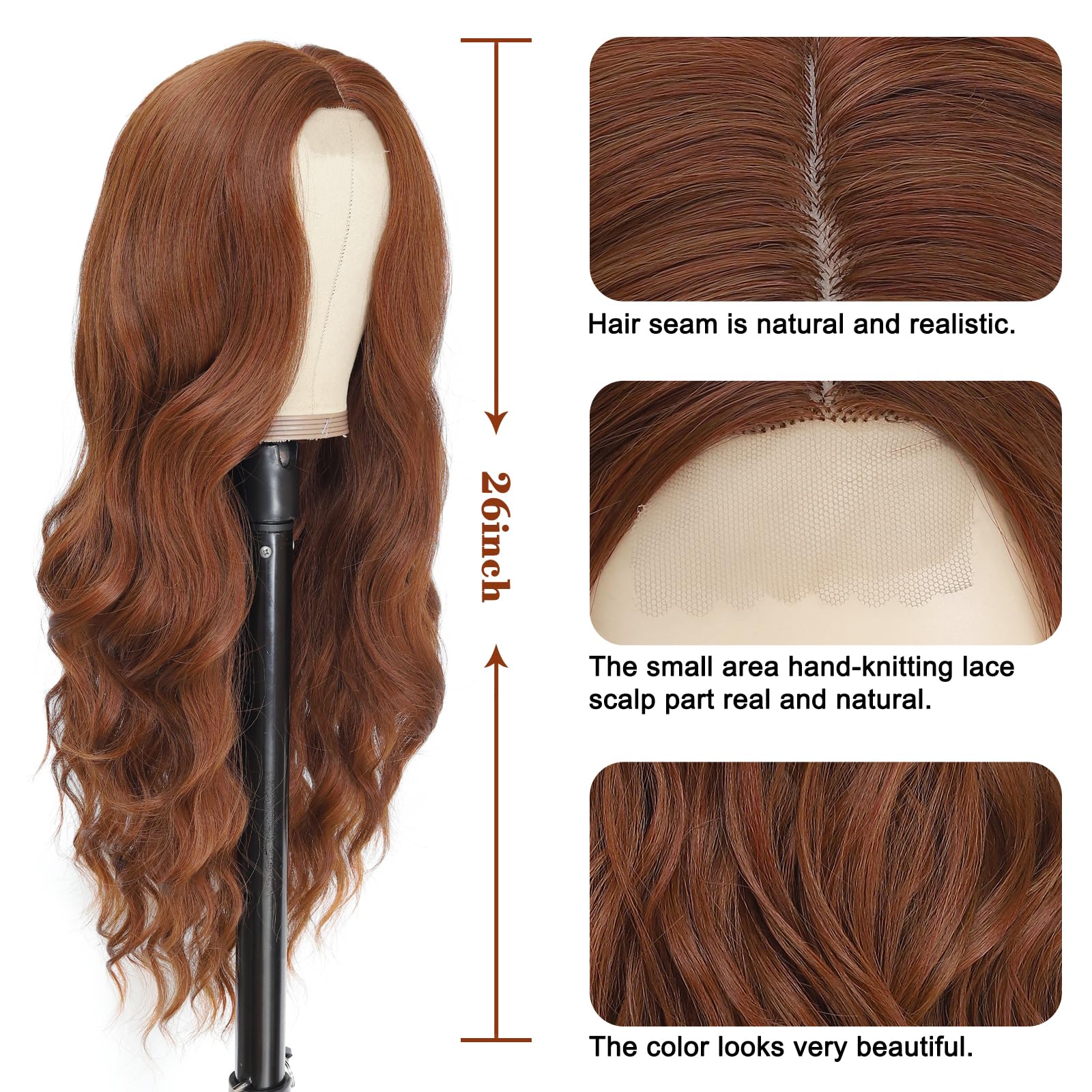 NAYOO wig cap-inside image highlights breathable rose-net cap for comfort.