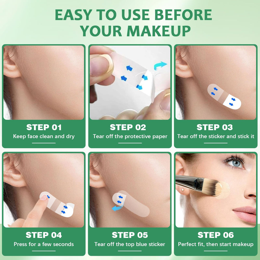 NBF Breathable Face Lift Tape ready for overnight wear.