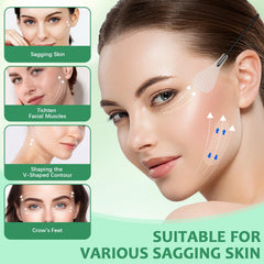 NBF Face Lift Tape Invisible With String close-up shows seamless adhesion for a natural lift.