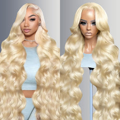 NBRUW 613 lace-front wig 13x6 natural parting for seamless wear