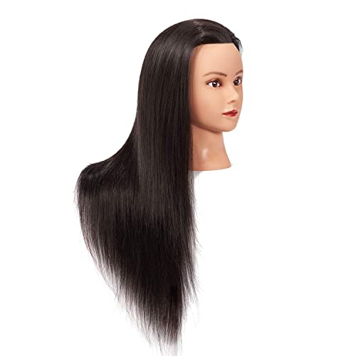 NC Headstar mannequin head side profile for realistic styling practice.