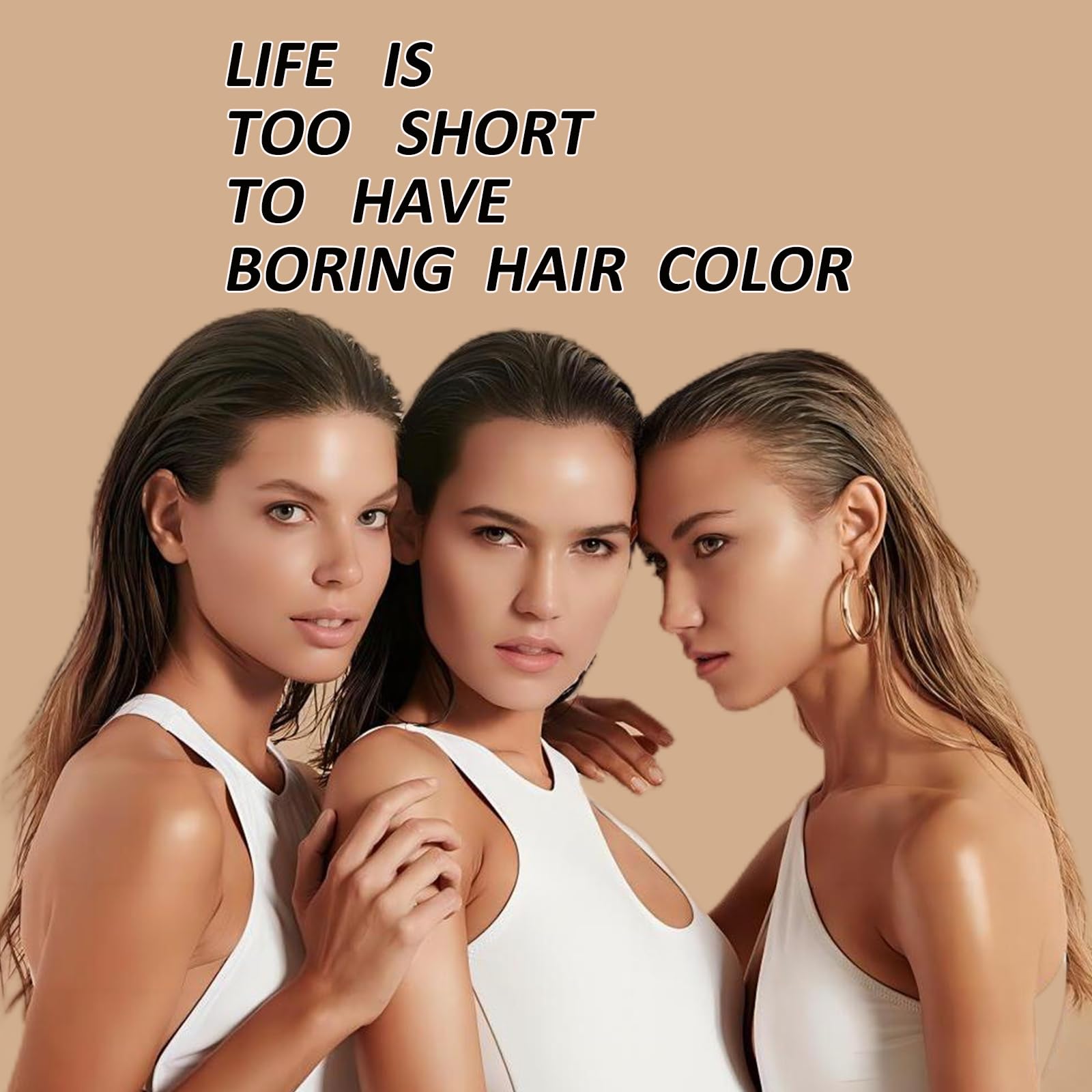 NCEPROHR light brown shampoo on bathroom sink display for easy home color touch-ups.