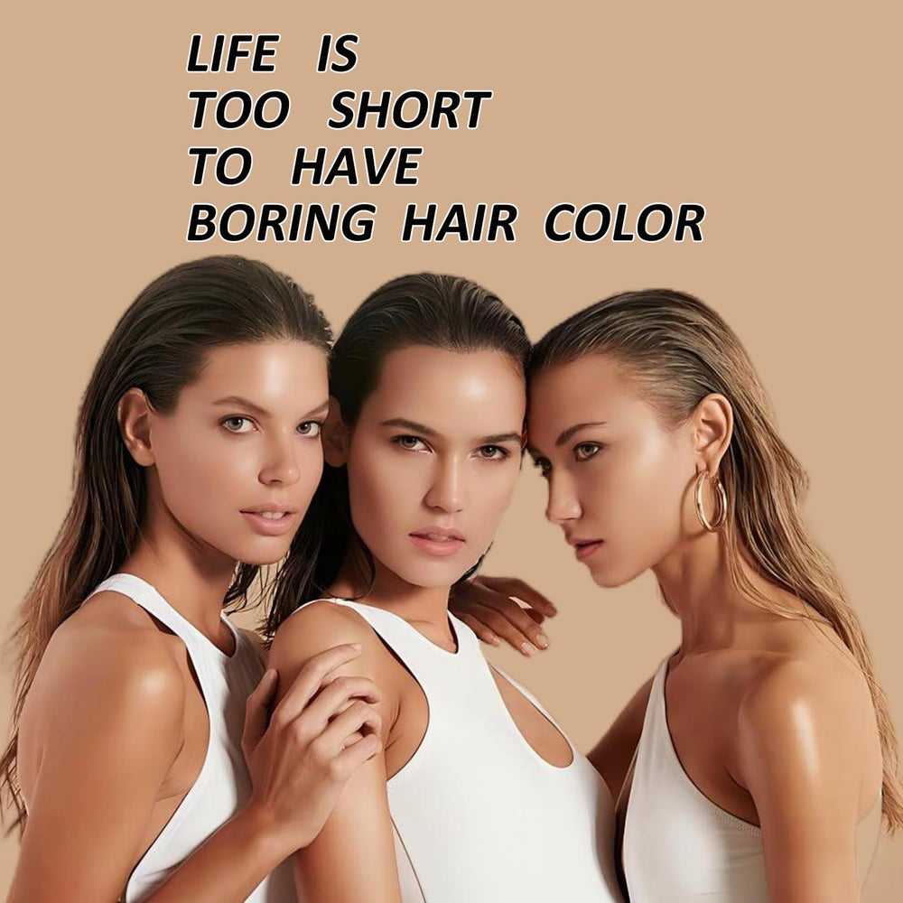 NCEPROHR light brown shampoo on bathroom sink display for easy home color touch-ups.