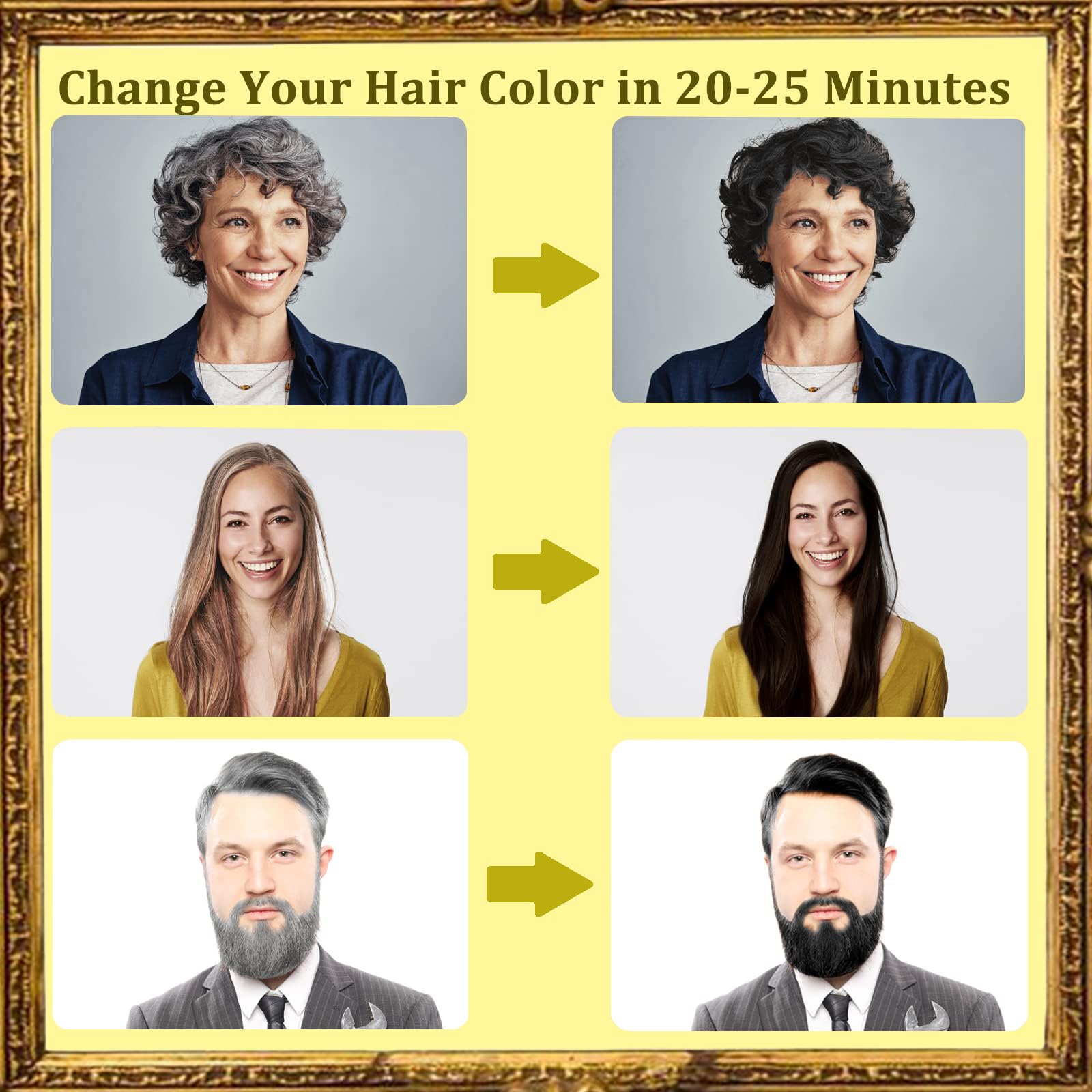 NCEPROHR light brown shampoo with gloves-ready application for mess-free at-home color.