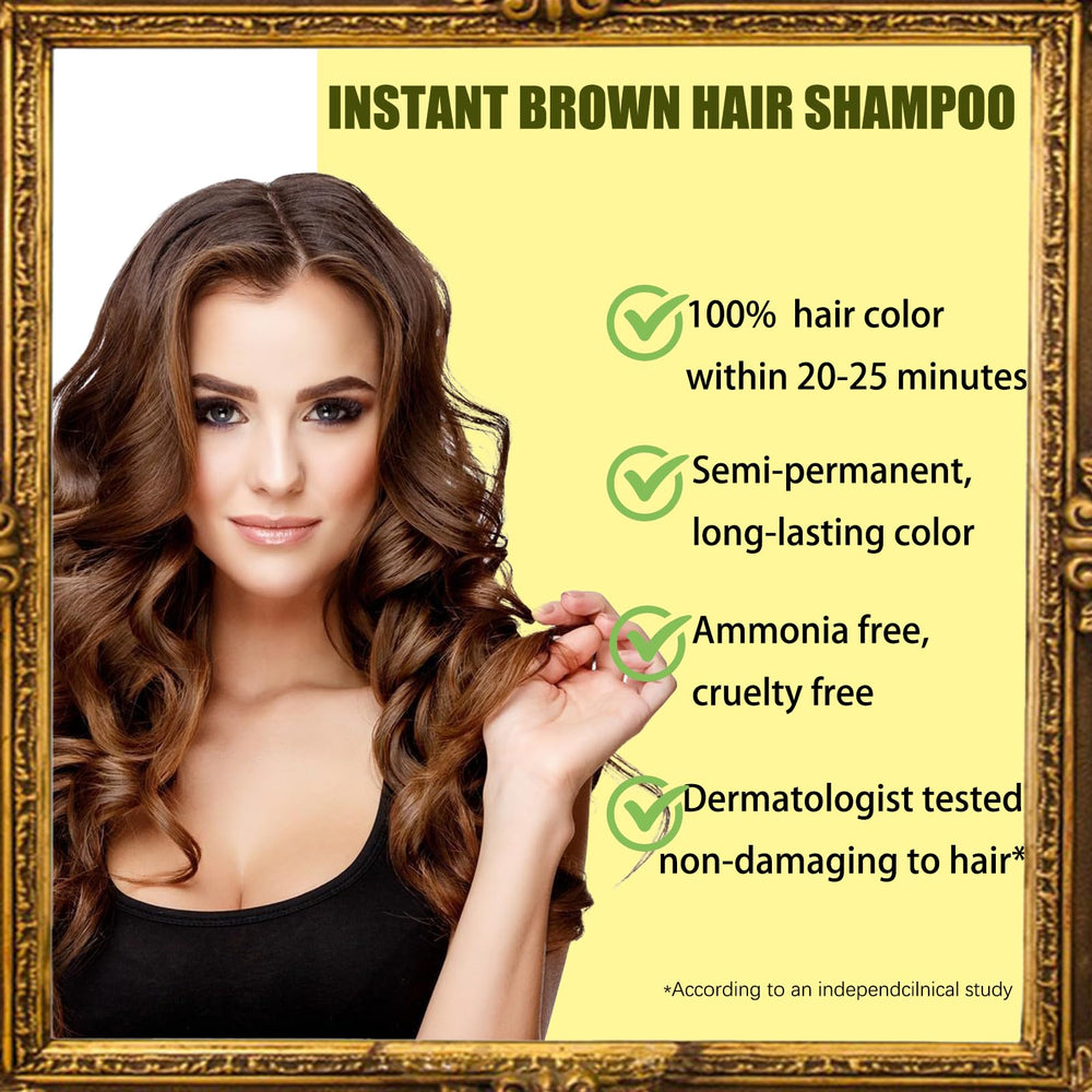 NCEPROHR light brown shampoo bottle on bathroom counter with time step 20–25 minutes.