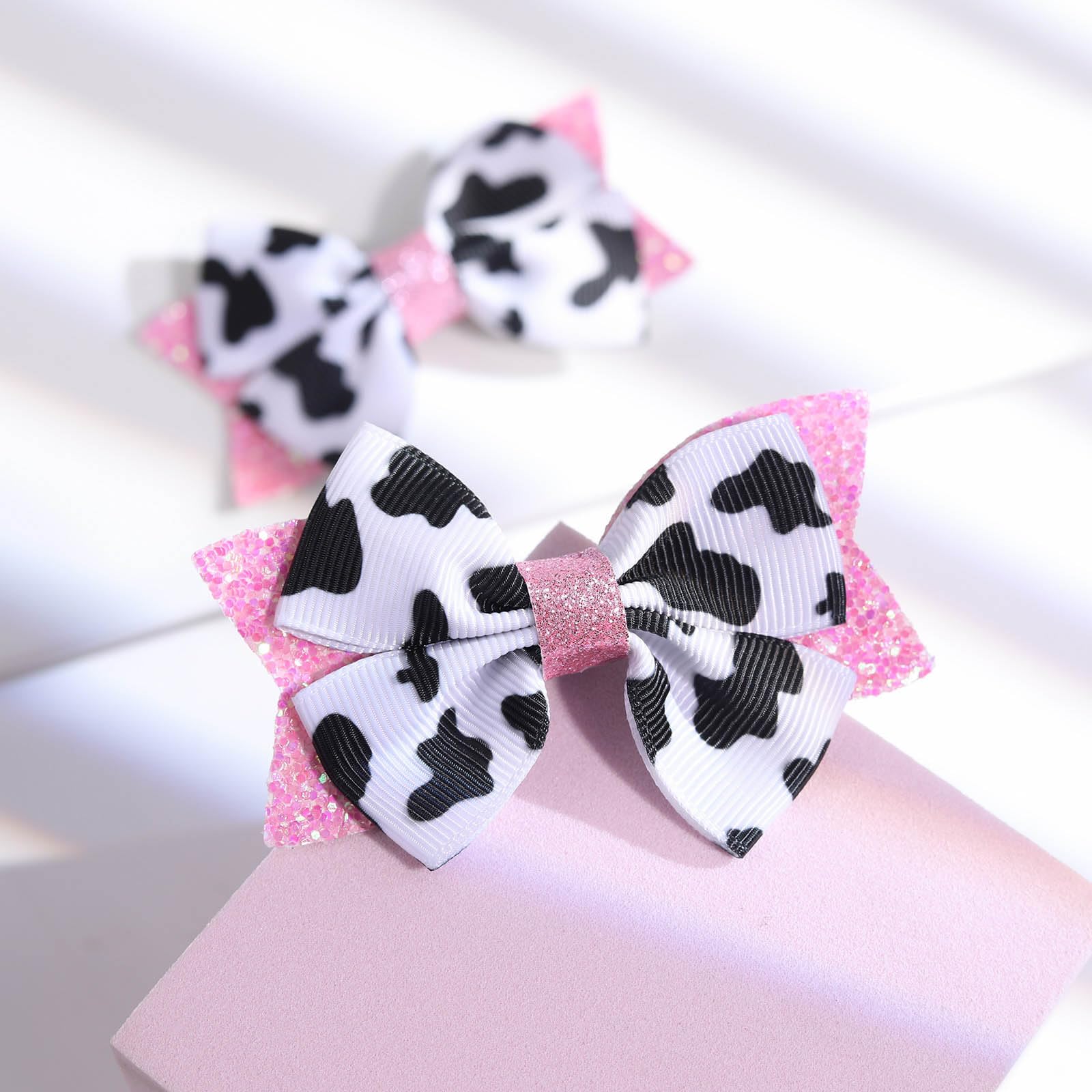NCMAMA handmade-like finish bow ensuring gentle touch against delicate hair.