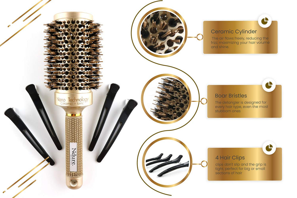 Ndure Beauty brush delivers glossy, salon-like finish with ionic technology