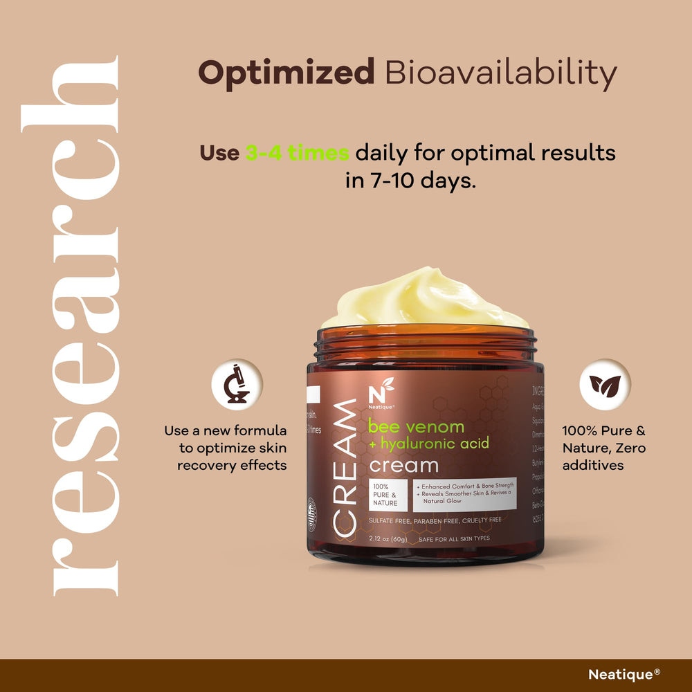 Neatique travel-size 60g jar displayed for on-the-go skincare routine.