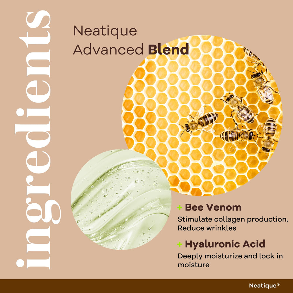 Neatique vegan ingredients swatch showing cruelty-free formulation for responsible skincare.