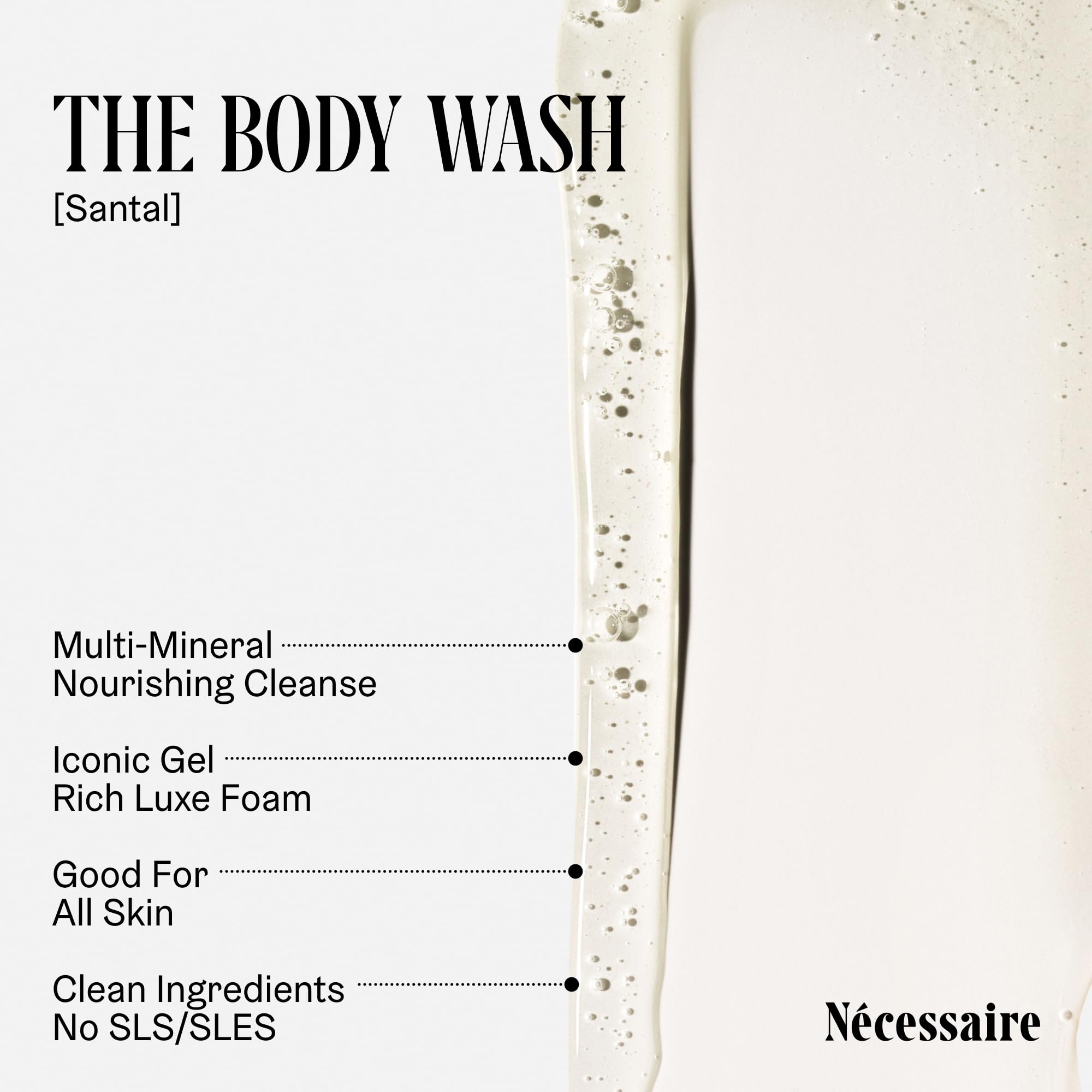Nécessaire Body Lotion travel-size bottle delivering daily moisture on the go.