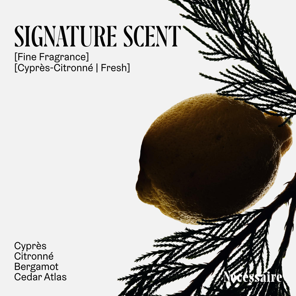 Nécessaire plant oils and glycerin blend emphasizes gentle, nourishing cleansing.
