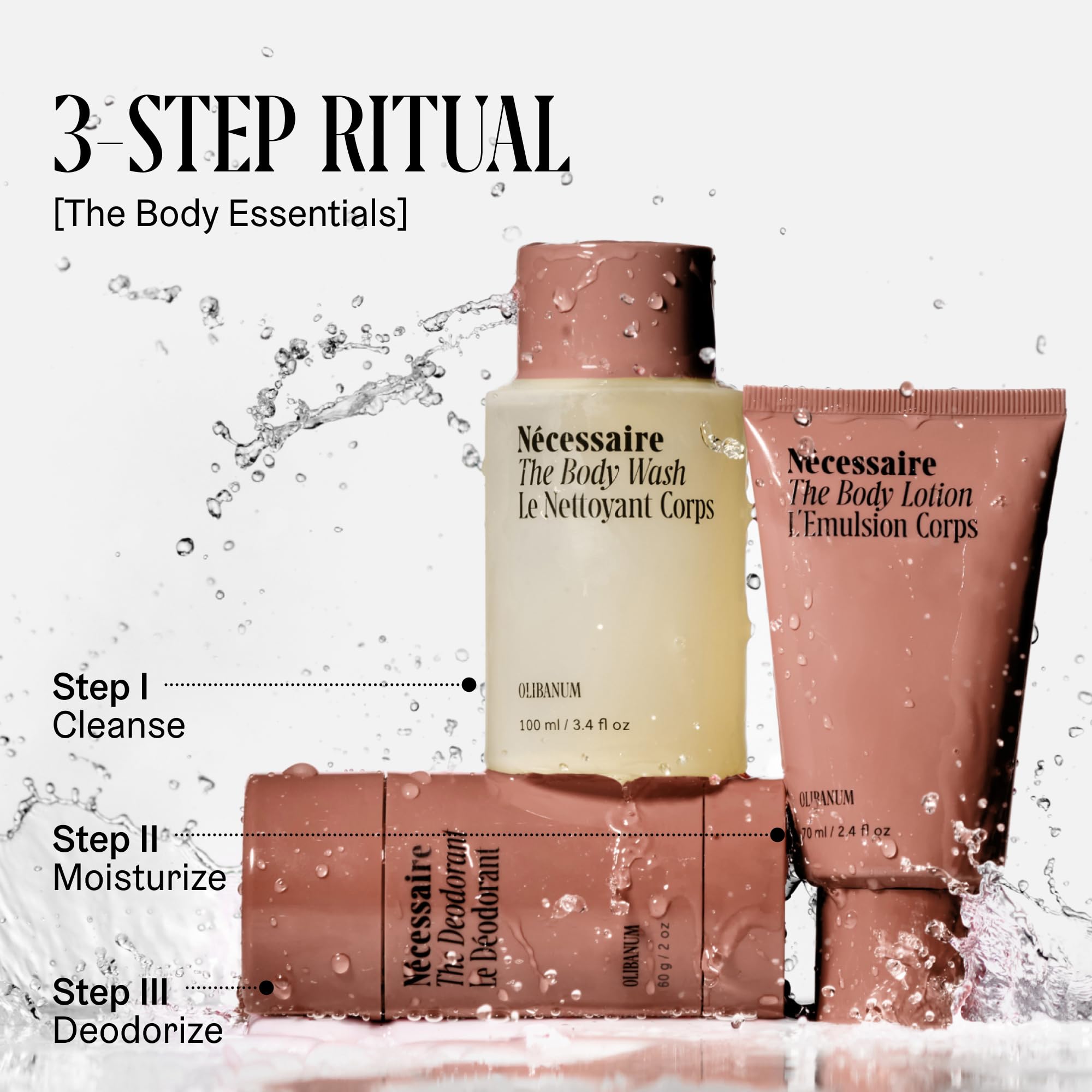 Nécessaire deodorant-application-underarm shows clean ritual without white residue
