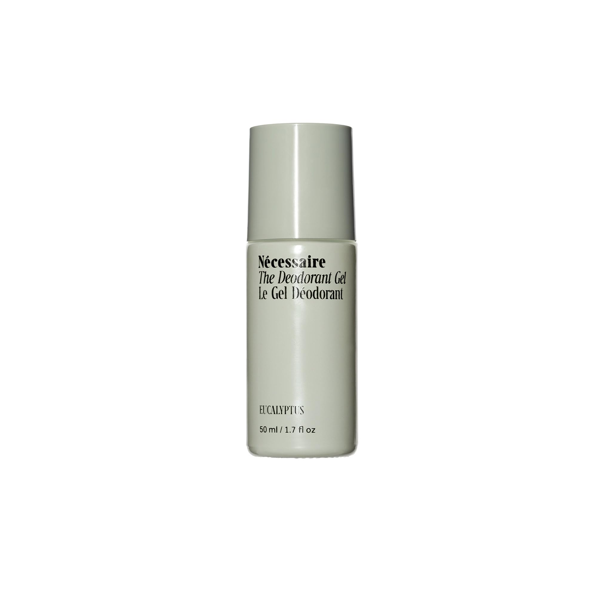 Nécessaire Deodorant Gel Eucalyptus bottle ready for aluminum-free odor control.