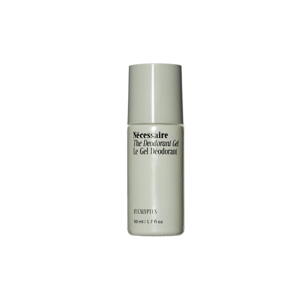Nécessaire Deodorant Gel Eucalyptus bottle ready for aluminum-free odor control.