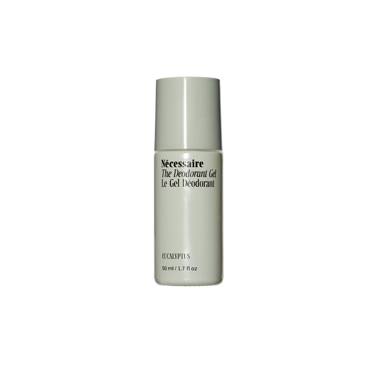 Nécessaire Deodorant Gel Eucalyptus bottle ready for aluminum-free odor control.