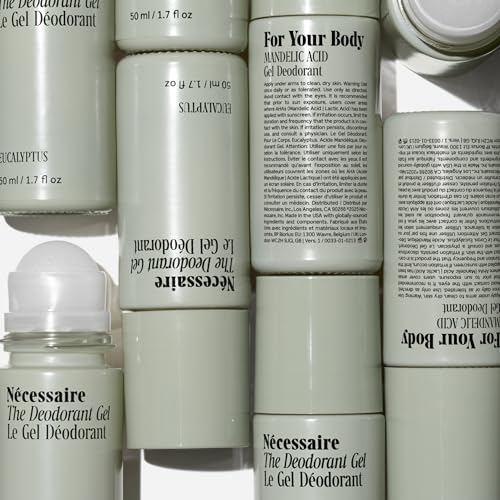 Nécessaire Deodorant Gel Eucalyptus certification stamps emphasize climate and plastic neutrality.