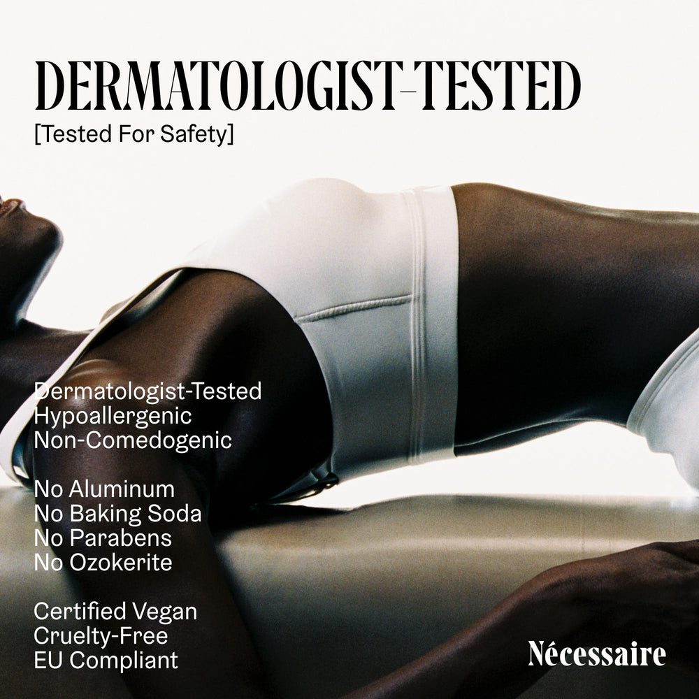 Nécessaire Olibanum apply-underarm motion demonstrates smooth glide.