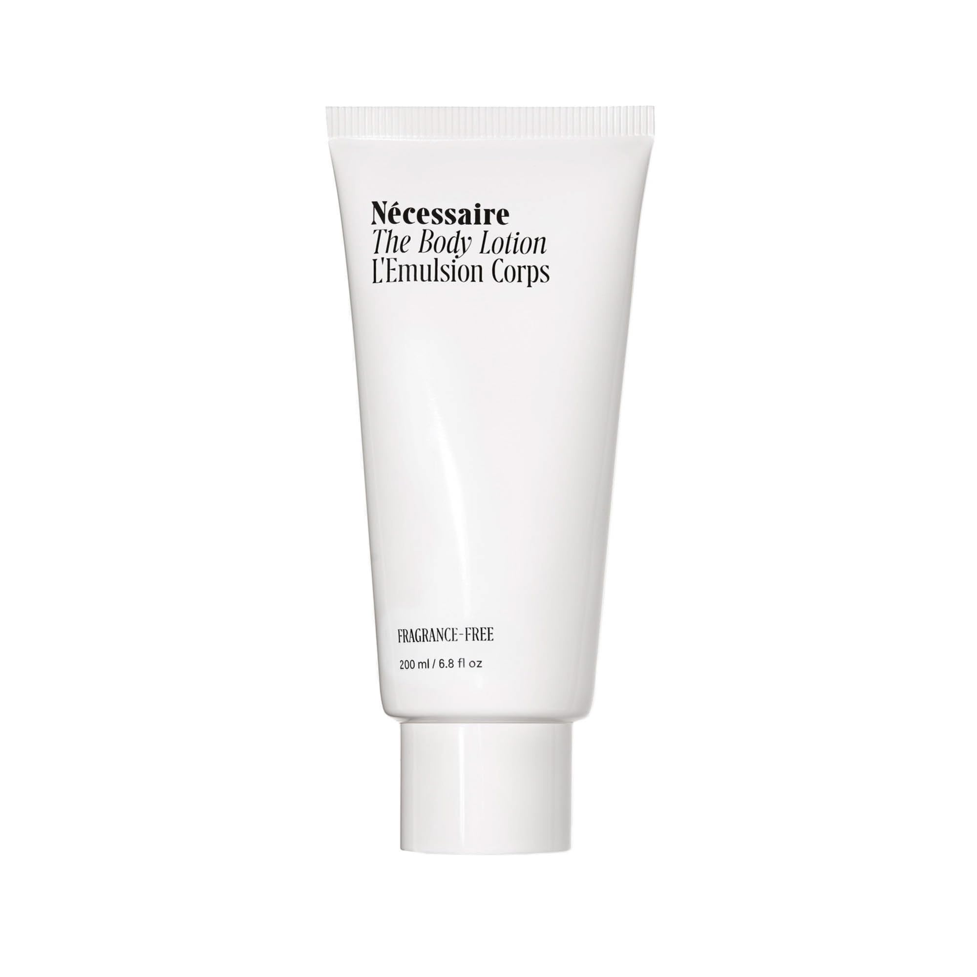 Nécessaire fragrance-free body lotion pump offers smooth application for everyday moisture.