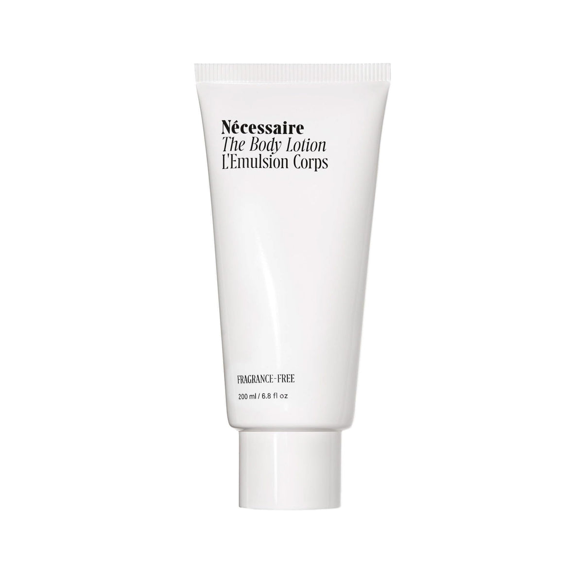 Nécessaire fragrance-free body lotion pump offers smooth application for everyday moisture.