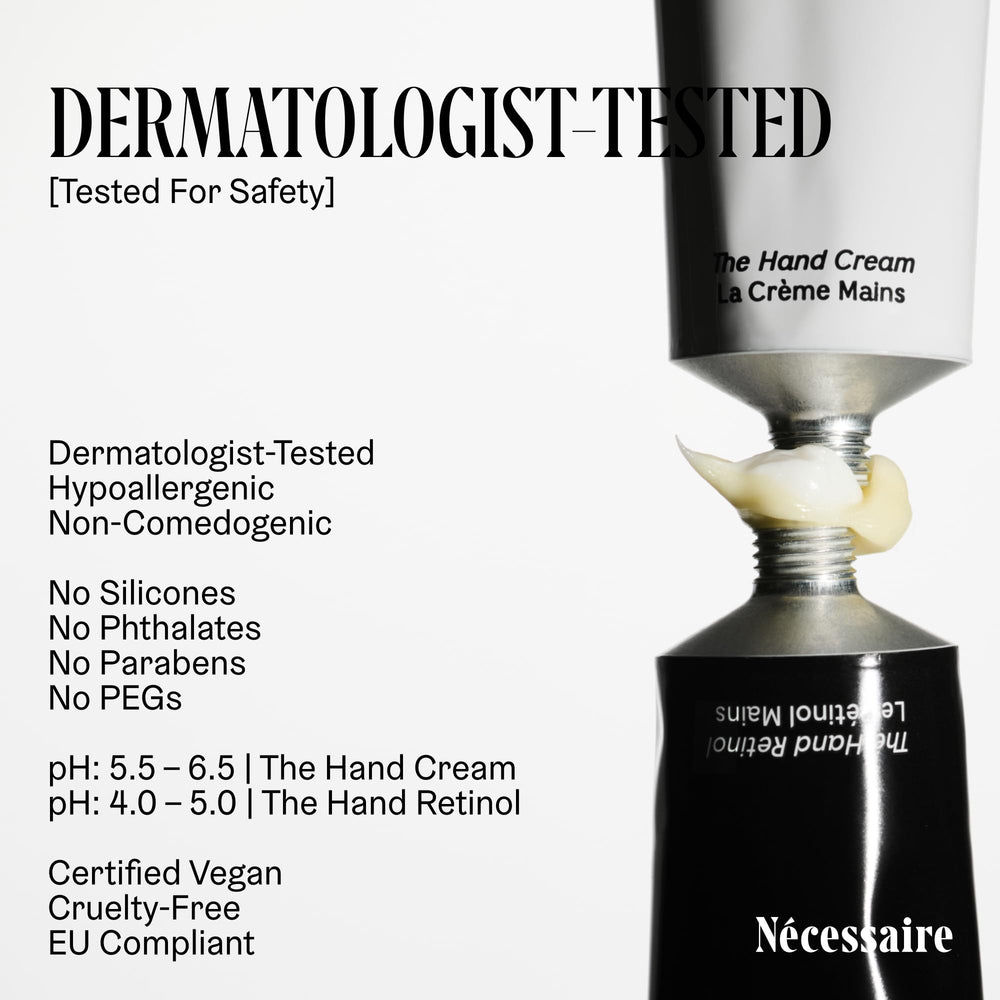 Nécessaire fragrance-free formula ideal for sensitive hands.