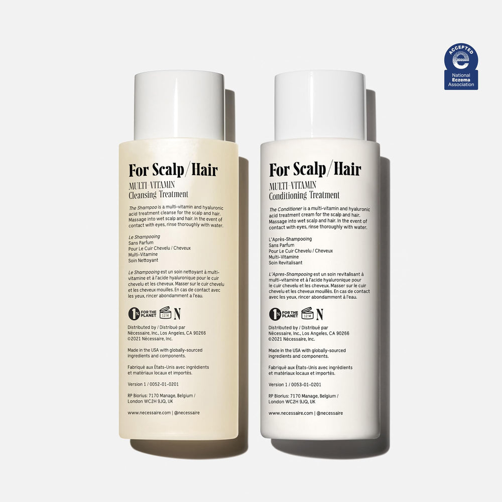 Nécessaire Hair Duo conditioner bottle for smooth, manageable hair