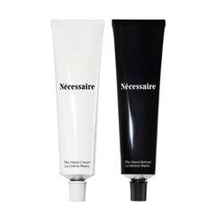Nécessaire Hand Duo day cream bottle pump for daily moisture and barrier support.