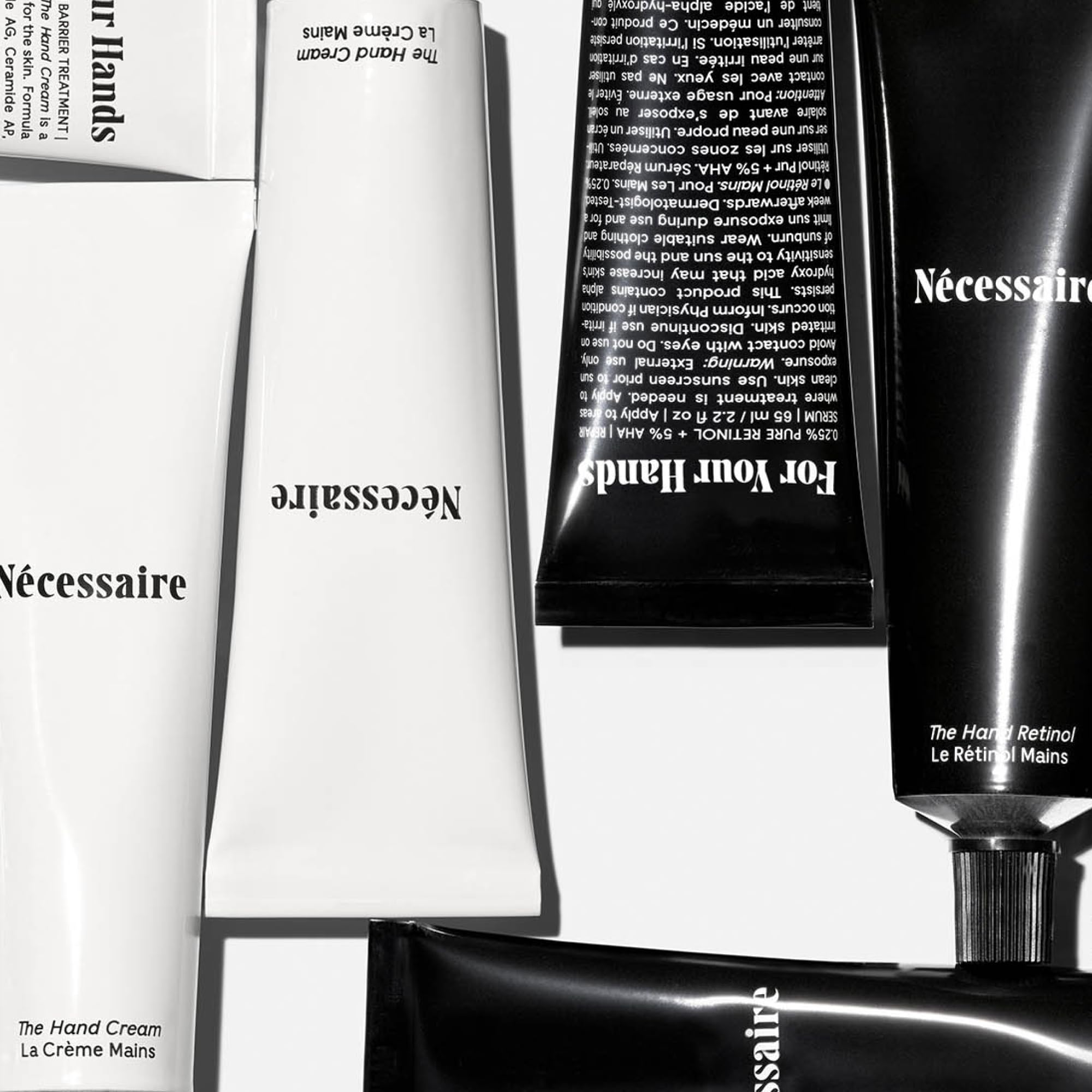 Nécessaire Hand Retinol Serum-in-Balm swatch highlighting smoothing benefits.